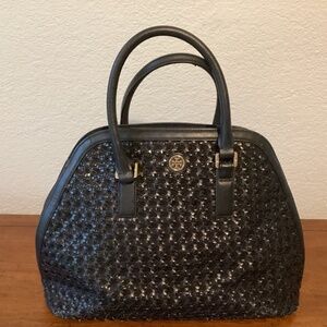 Tory Burch woven leather bag